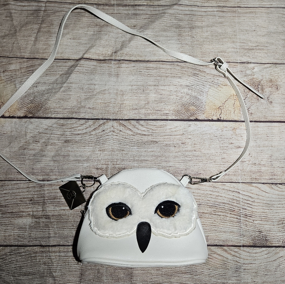 Harry potter bioworld owl mini faux leather crossbody bag - Picture 8 of 15